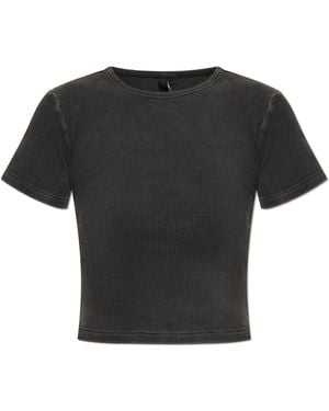 Entire studios T-Shirt Micro Waffle - Black