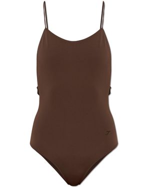 Jacquemus One-Piece Swimsuit "Cabana" - Brown
