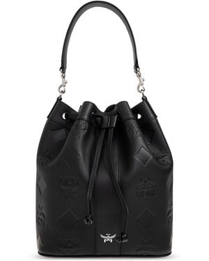 MCM 'Dessau Medium' Shoulder Bag - Black
