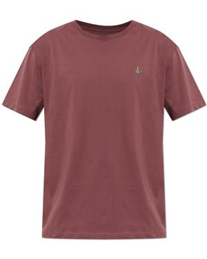 Vivienne Westwood T-Shirt With Logo - Pink