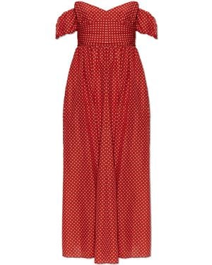 Matteau Off-Shoulder Dress - Red