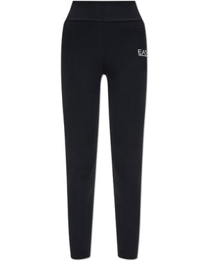 EA7 Training Leggings With Printed Logo - Blue