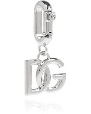 Dolce & Gabbana Pendant With Logo - Blue