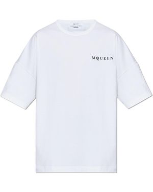 McQueen T-Shirt With Logo - White
