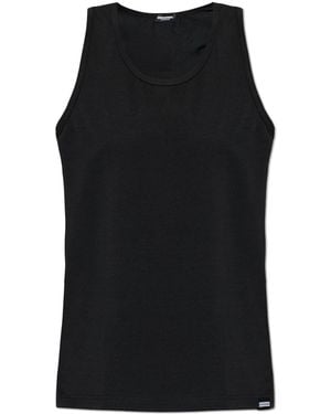 DSquared² Sleeveless Lingerie Top - Black