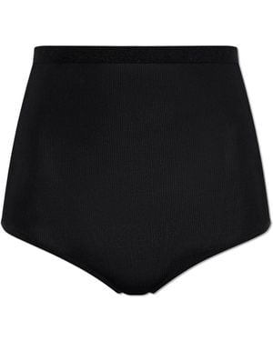 MM6 by Maison Margiela High-Waisted Leggings - Black