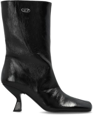 DIESEL Heeled Ankle Boots 'D-Amber Tube 75' - Black