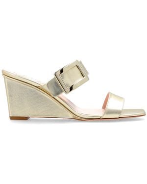 Roger Vivier Wedge Sandals "Belle" - White