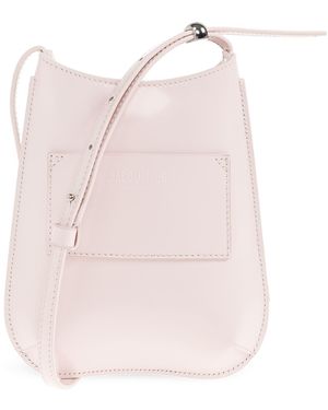 Jacquemus Phone Case "Bisou" On A Strap - Pink