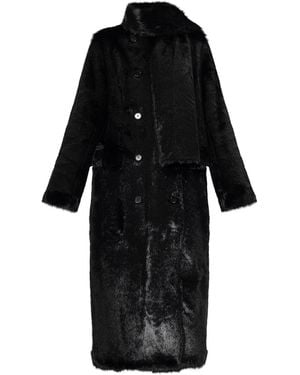 Stand Studio 'Palmer' Faux Fur Coat - Black