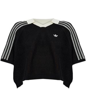 adidas Originals Oversize Type Top - Black