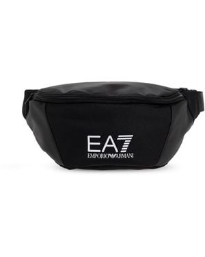 EA7 Belt Bag With Logo - Black