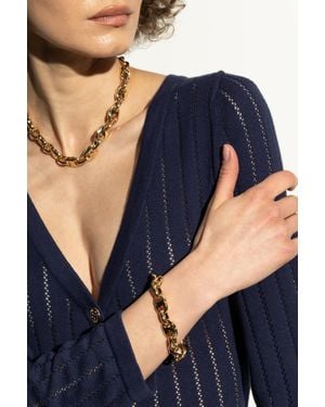Tory Burch Brass Bracelet - Blue