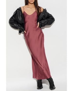 AllSaints "Reya" Leather Jacket - Red