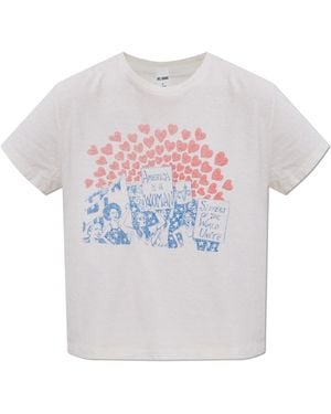 RE/DONE T-Shirt With Print - White