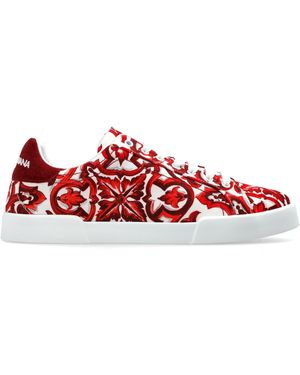 Dolce & Gabbana "Portofino" Sports Shoes - Red