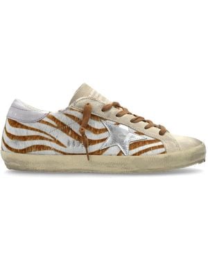Golden Goose Sports Shoes 'Super-Star Classic With List' - Natural