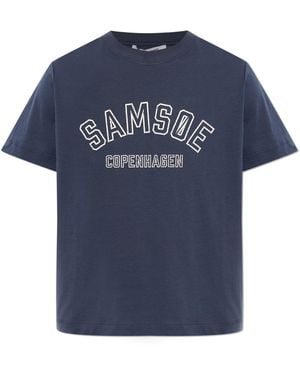 Samsøe & Samsøe "Sacamino" T-Shirt - Blue