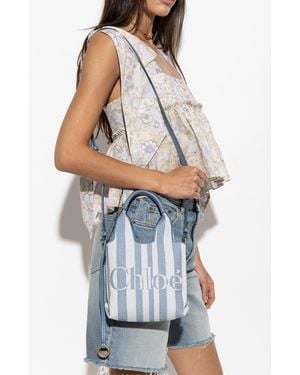 Chloé "Stripy Mini" Bag - Blue