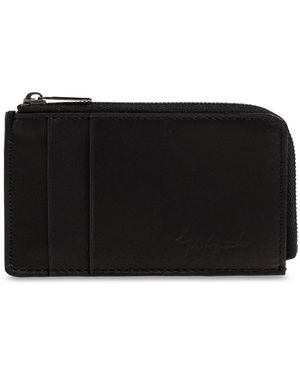 discord Yohji Yamamoto Leather Card Holder - Black