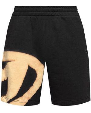 DIESEL Shorts 'P-Crow-Bleach' - Black