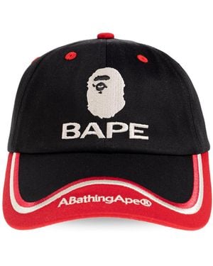 A Bathing Ape Baseball Cap - Black