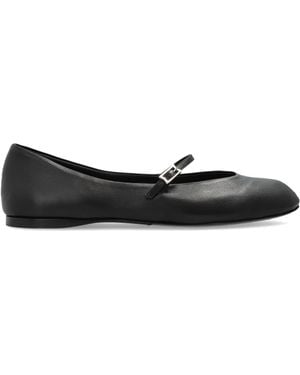 Max Mara Leather Shoes 'Mmballet' - Black