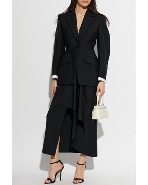 Givenchy Skirt With Decorative Draping - Black