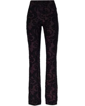 Etro Trousers With Flared Legs - Black