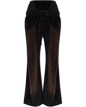KNWLS Velour Trousers 'Paris' - Black