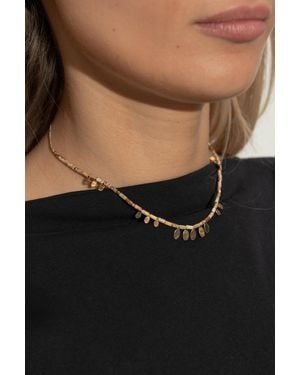 Isabel Marant Short Necklace With Stones - Black