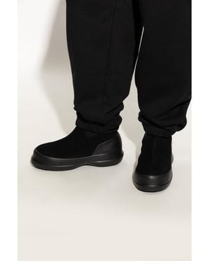 Moon Boot Snow Boots Mb Luna Chelsea Suede - Black