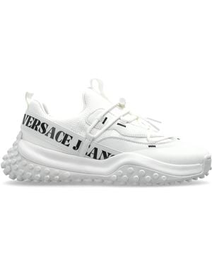 Versace Jeans Couture Sports Shoes With Printed Logo - White