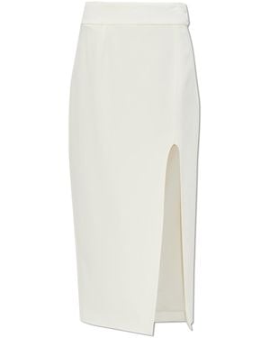 Victoria Beckham Skirt With A Slit - White