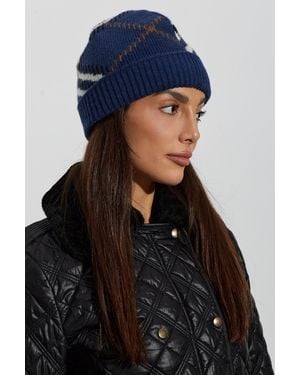 Burberry Cashmere Beanie - Blue