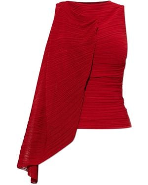 Balmain Pleated Top - Red