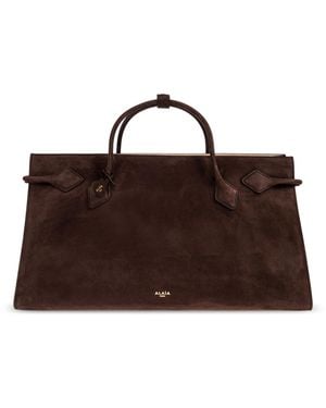 Alaïa Shopper Bag 'Le Teckel' - Brown