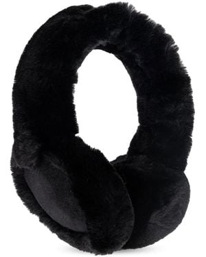 UGG Futrzane Earmuffs With Wireless Headphones - Black