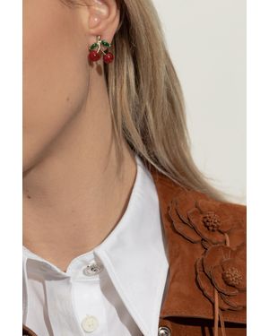 COACH Cherry Motif Earrings - Red