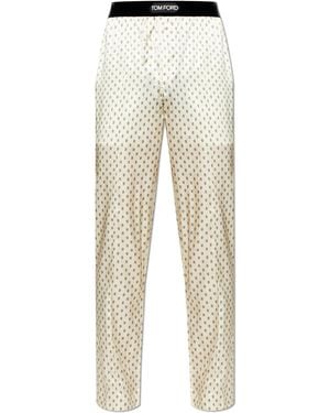 Tom Ford Silk Pyjama Bottoms - Natural