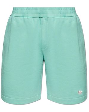 Versace Shorts With Patch - Blue