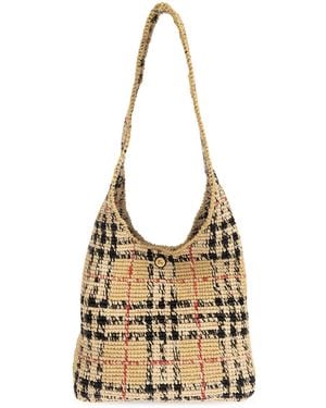 Burberry "Margate Small" Hobo Bag - Metallic