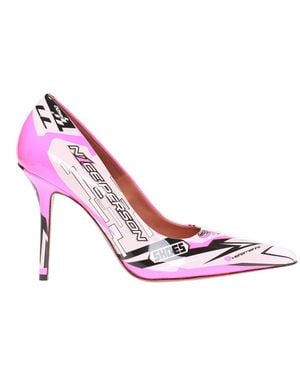 Vetements Patterned Stiletto Court Shoes - Pink