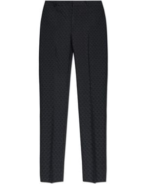 McQueen Trousers With A Distinctive Skull Motif - Black