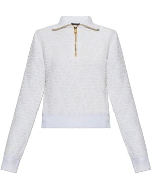 Balmain Jumper With Collar - White