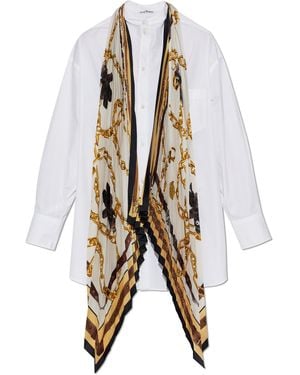 Acne Studios Shirt With Pleated Fabric - White