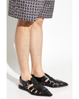 Lanvin Leather Sandals - Black