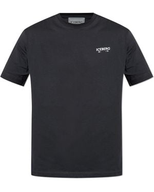 Iceberg T-Shirt With Logo - Black