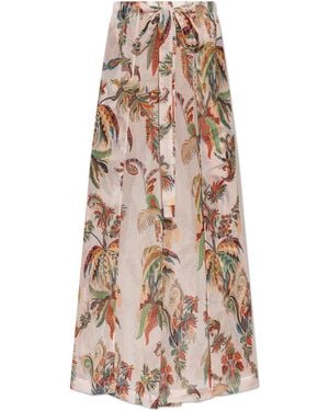 Etro Trousers With Slits - Natural