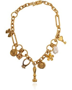 Marc Jacobs Necklace With Pendants - Metallic